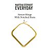 Martha Stewart Everyday Structured Hoop Earrings In Gold Image-3