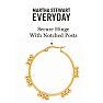 Martha Stewart Everyday Patterned Hoop Earrings In Gold Image-3