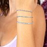 1 Carat Diamond Bolo Tennis Bracelet In Sterling Silver, Adjustable 6-9 inches Image-3