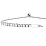 1 Carat Diamond Bolo Tennis Bracelet In Sterling Silver, Adjustable 6-9 inches Image-7