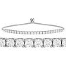 2 Carat Diamond Bolo Tennis Bracelet In Sterling Silver, Adjustable 6-9 inches Image-1