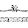 2 Carat Diamond Bolo Tennis Bracelet In Sterling Silver, Adjustable 6-9 inches Image-4