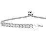 4 Carat Diamond Bolo Tennis Bracelet In Sterling Silver, Adjustable 6-9 inches


 Image-6