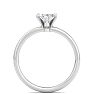 1 Carat Marquise Shape Lab Grown Diamond Ring In Sterling Silver, Solitaire Image-3