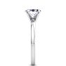 1 Carat Oval Shape Lab Grown Diamond Ring In Sterling Silver, Solitaire Image-4