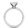 2 Carat Marquise Shape Lab Grown Diamond Ring In Sterling Silver, Solitaire Image-3