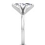 2 Carat Marquise Shape Lab Grown Diamond Ring In Sterling Silver, Solitaire Image-4