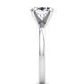 2 Carat Oval Shape Lab Grown Diamond Ring In Sterling Silver, Solitaire Image-4