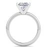 3 Carat Princess Cut Lab Grown Diamond Ring In Sterling Silver, Solitaire Image-3