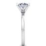 3 Carat Princess Cut Lab Grown Diamond Ring In Sterling Silver, Solitaire Image-4