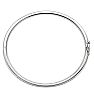 1/10 Carat Natural Diamond Bangle Bracelet In Sterling Silver Image-3