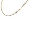 9.75 Carat Diamond Tennis Necklace In 14 Karat Yellow Gold, 16 Inches Image-2