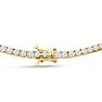 9.75 Carat Diamond Tennis Necklace In 14 Karat Yellow Gold, 16 Inches Image-3