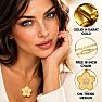 Estate Jewelry 1/3 Carat Natural Diamond Flower Pendant In 14K Yellow Gold With Free Chain Image-5