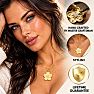 Estate Jewelry 1/3 Carat Natural Diamond Flower Pendant In 14K Yellow Gold With Free Chain Image-6
