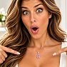 Estate Jewelry 2 1/2 Carat Lab Grown Pear Shape Pink Diamond Halo Necklace In 14K White Gold Image-7