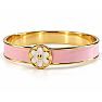 Draper James Signature Magnolia Enamel Gold Bangle, Pink Image-1