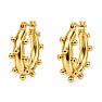 Draper James Dotted Hoop Earrings In Gold Image-2
