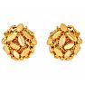 Draper James Hydrangea Stud Earrings In Gold Image-2
