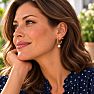 Draper James Twisted Pearl Hoop Earrings In Gold Image-3