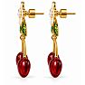 Draper James Cherry Statement Earrings In Gold Image-2
