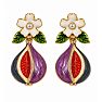 Draper James Fig Statement Earrings In Gold Image-1