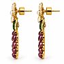 Draper James Grape Statement Earrings In Gold Image-2