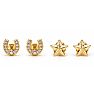Draper James Western Star Earring Set In Gold Image-1