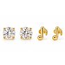 Draper James Nashville Notes Earring Set In Gold Image-1