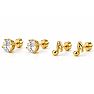 Draper James Nashville Notes Earring Set In Gold Image-2