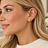 Draper James Cowgirl Heart Earring Set In Gold Image-3