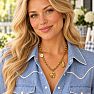 Draper James Cowboy Charm Necklace In Gold Image-4
