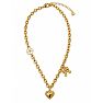 Draper James Heart and Bow Charm Necklace In Gold Image-1