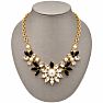 Draper James Black and White Crystal Statement Necklace In Gold` Image-2