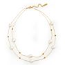 Martha Stewart Everyday Baroque Pearl Double Strand Necklace In Gold Image-1