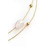 Martha Stewart Everyday Baroque Pearl Double Strand Necklace In Gold Image-3