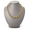 Martha Stewart Everyday Chunky Gold Link and Crystal Necklace, 16 Inches Image-2