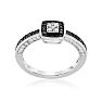 .40ct White and Black Diamond Engagement Ring in Sterling Silver Image-3