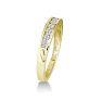 1/4 Carat Diamond Wedding Band In Yellow Gold Image-3