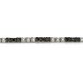 Sterling silver black diamond tennis bracelet with 50 alternating black and white diamonds.  Diamond content is 1 carat in  J/K color I2 clarity. Image-3
