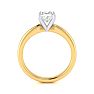 3/4 Carat Princess Diamond Solitaire Engagement Ring In 14K Yellow Gold Image-3