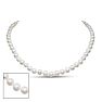 18 inch 7mm AA Pearl Necklace With 14K Yellow Gold Clasp Image-1
