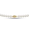 18 inch 7mm AA Pearl Necklace With 14K Yellow Gold Clasp Image-4