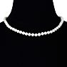 18 inch 7mm AA Pearl Necklace With 14K Yellow Gold Clasp Image-6