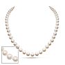 18 inch 8mm AA Pearl Necklace With 14K Yellow Gold Clasp Image-1