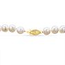 18 inch 8mm AA Pearl Necklace With 14K Yellow Gold Clasp Image-4