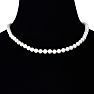 18 inch 8mm AA Pearl Necklace With 14K Yellow Gold Clasp Image-6