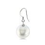 Pearl Drop Earrings With 12MM Shell Pearls In Sterling Silver Image-3