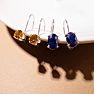 These sunny citrine earrings are cute.  Crafted in 14k white gold, they feature lever back fasteners and are great for everyday wear.    Perfect for those November babies! Image-4
