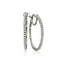 1/4ct Diamond Hoop Earrings Image-1